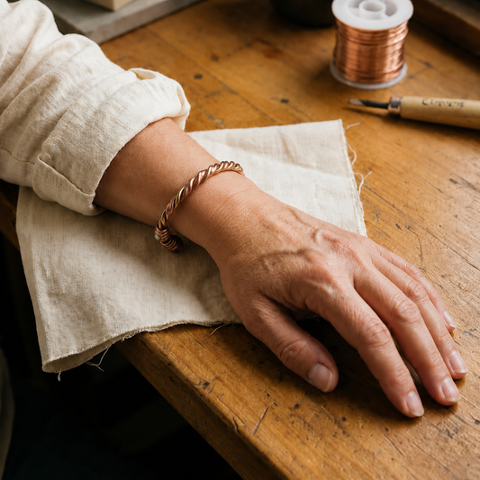 Pulsera de cobre Cordel – vista 2