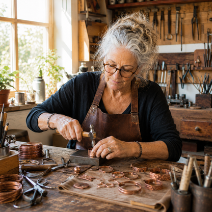Anillo de pie de cobre Seda – vista 4