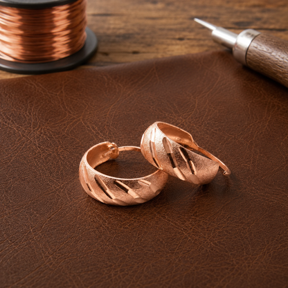 Pendientes de cobre Siena