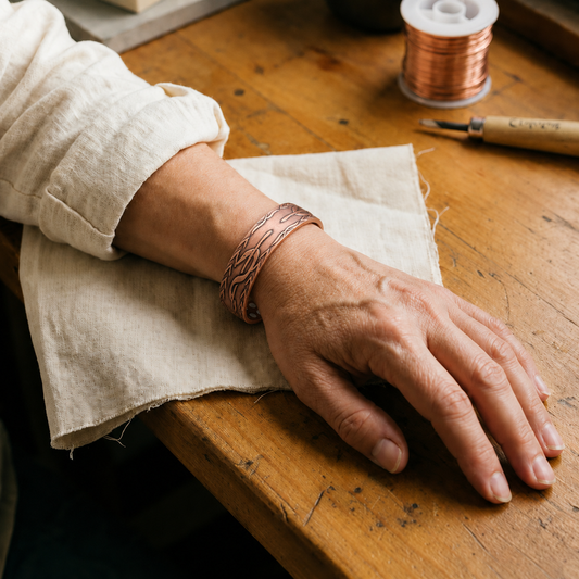 Pulsera de cobre Fronda – vista 2