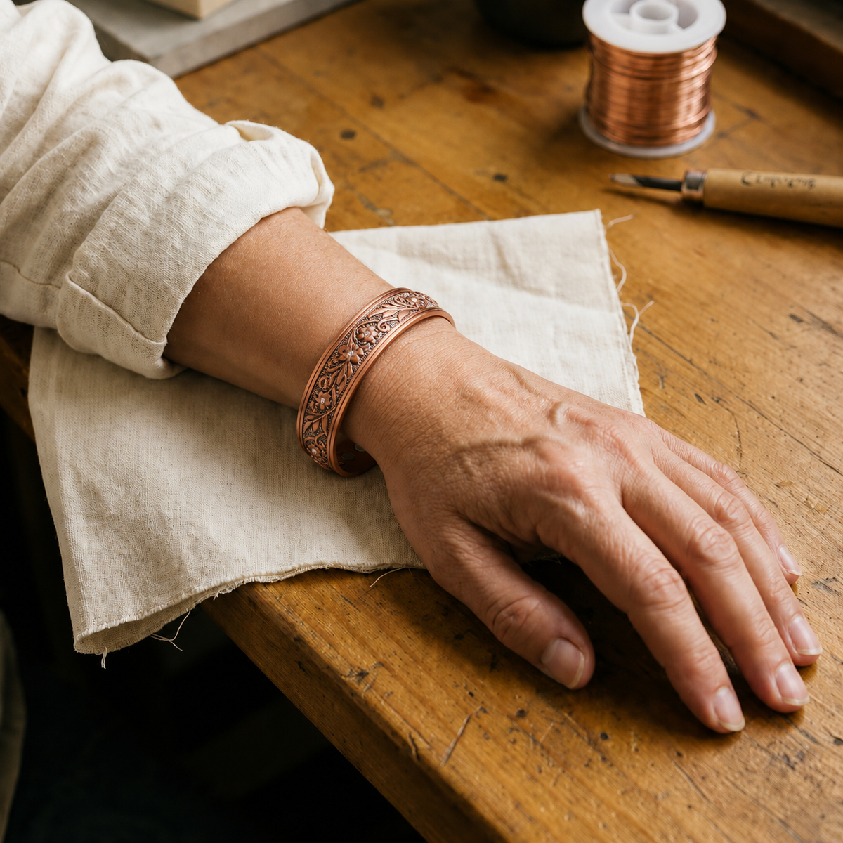 Pulsera de cobre Ramita – vista 2