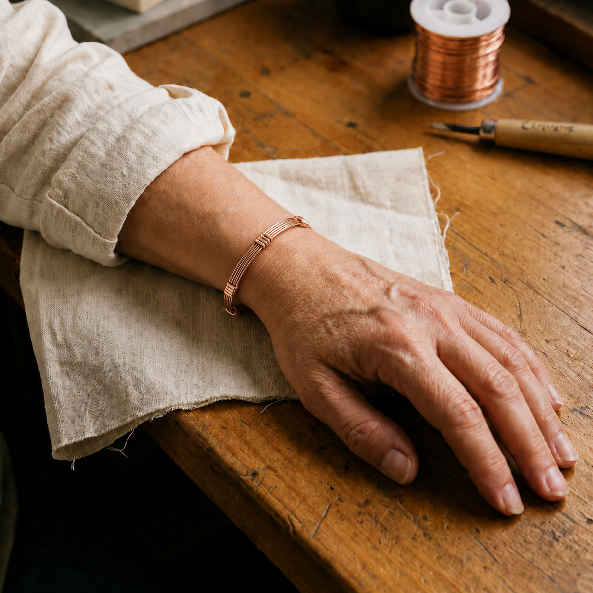 Pulsera de cobre Cordón – vista 2