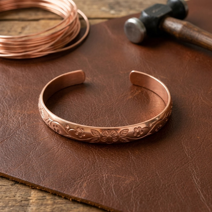Pulsera de cobre Flor