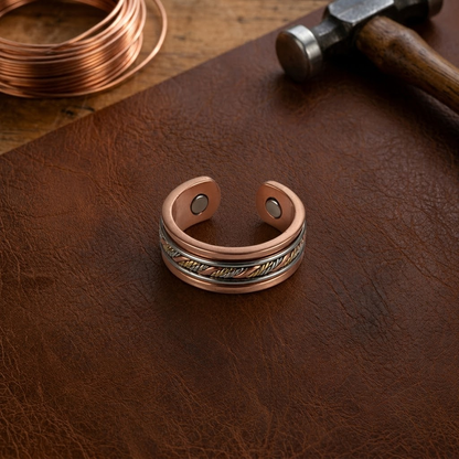 Anillo de cobre Trenza
