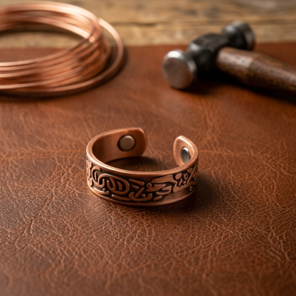 Anillo de cobre Cardo