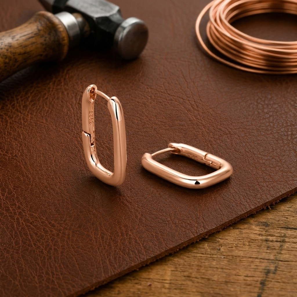 Pendientes de cobre Broche
