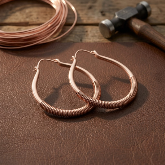 Pendientes de cobre Arroyo