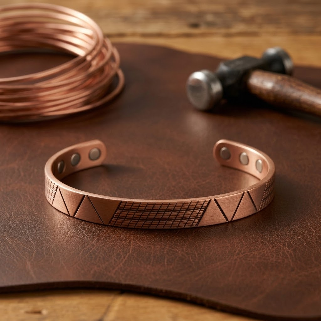 Pulsera de cobre Cresta