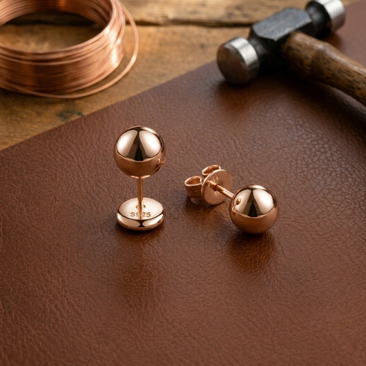 Pendientes de cobre Cúpula