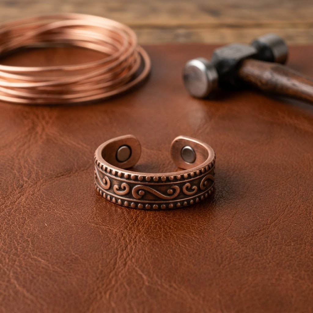 Anillo de cobre Helecho