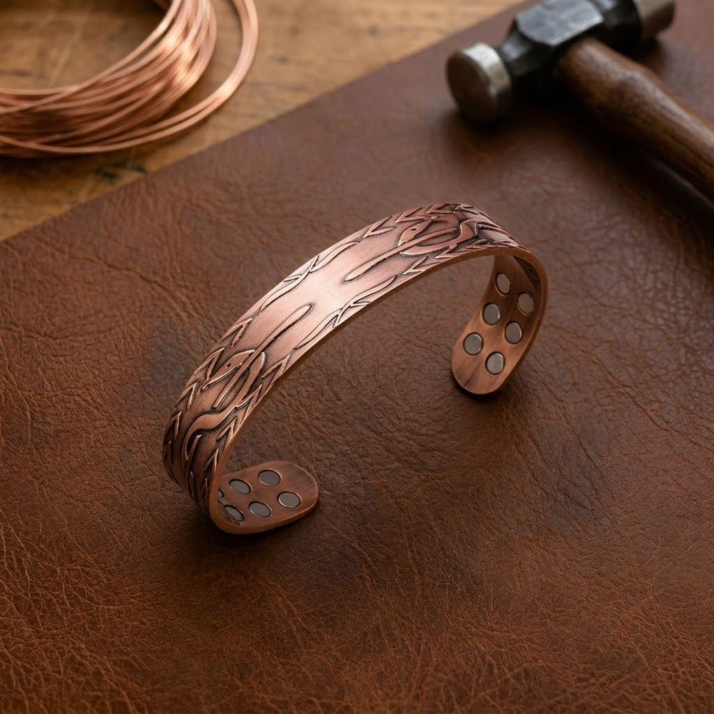 Pulsera de cobre Fronda