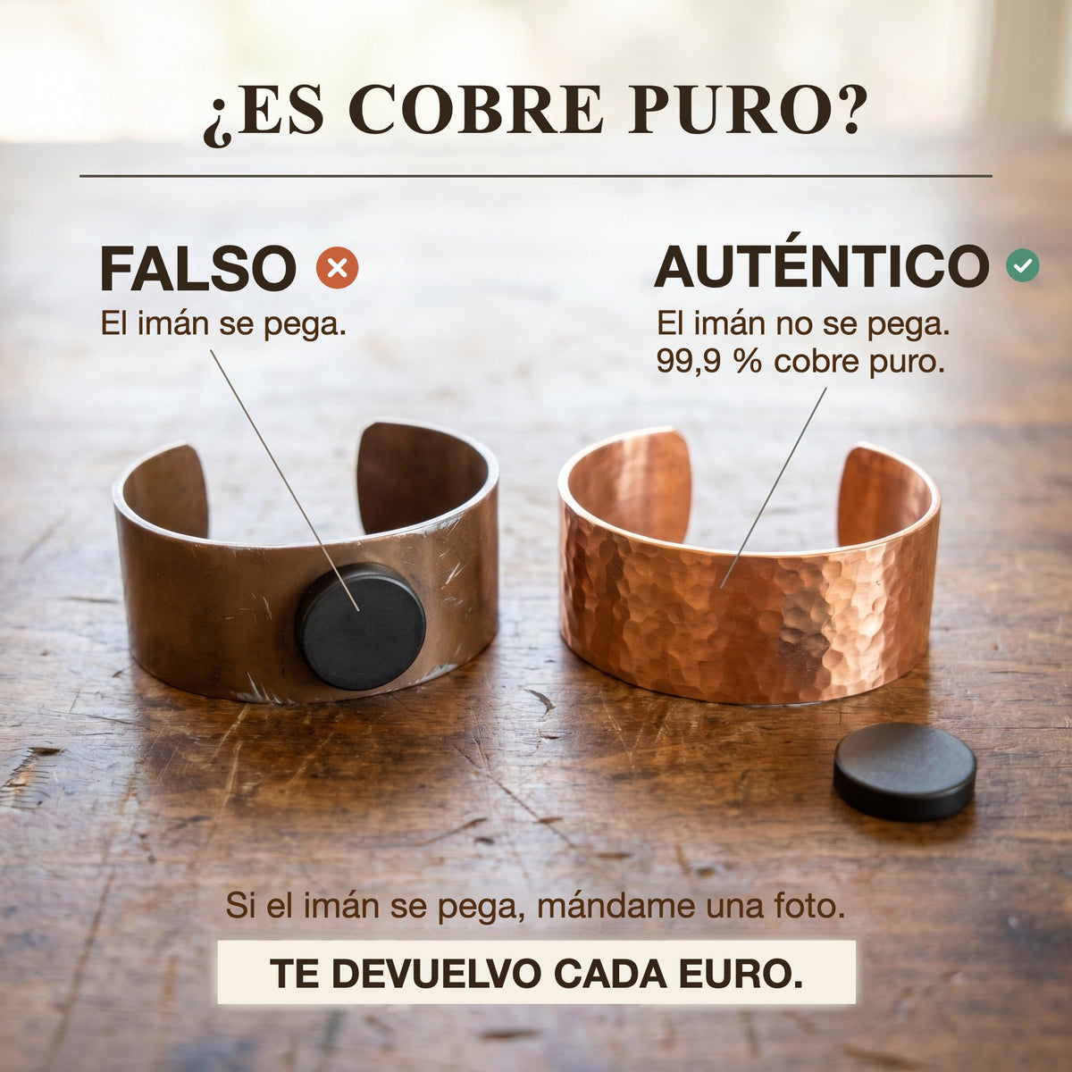 Pulsera de cobre Yunque – vista 3