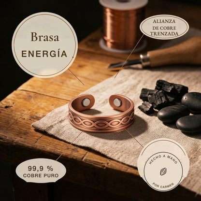 Anillo de cobre Brasa – vista 5