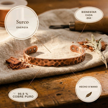 Pulsera de cobre Surco – vista 5