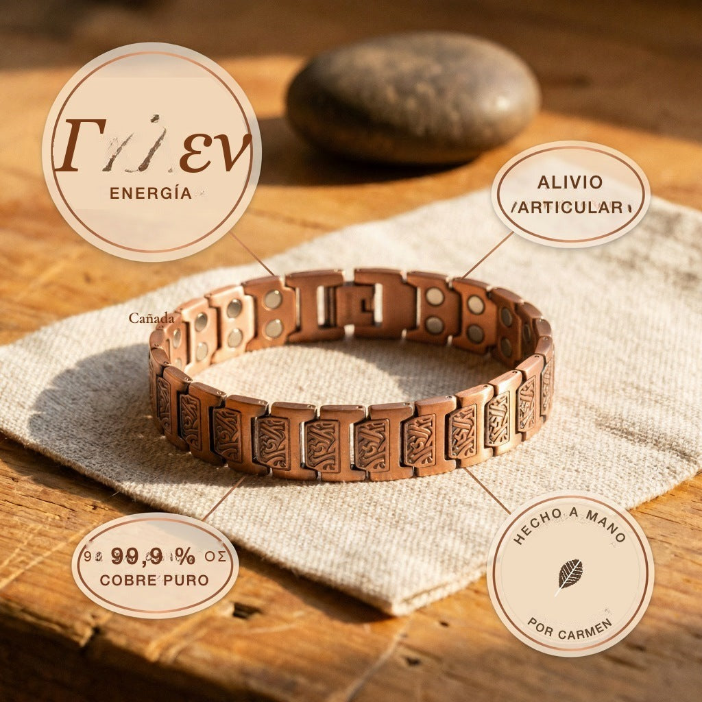 Pulsera de cobre de hombre Cañada – vista 5