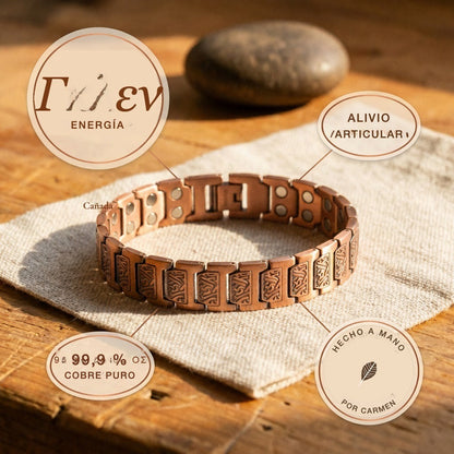 Pulsera de cobre de hombre Cañada – vista 5