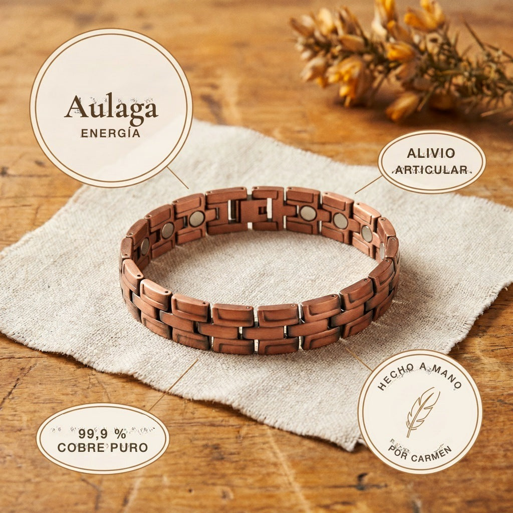 Pulsera de cobre de hombre Aulaga – vista 5