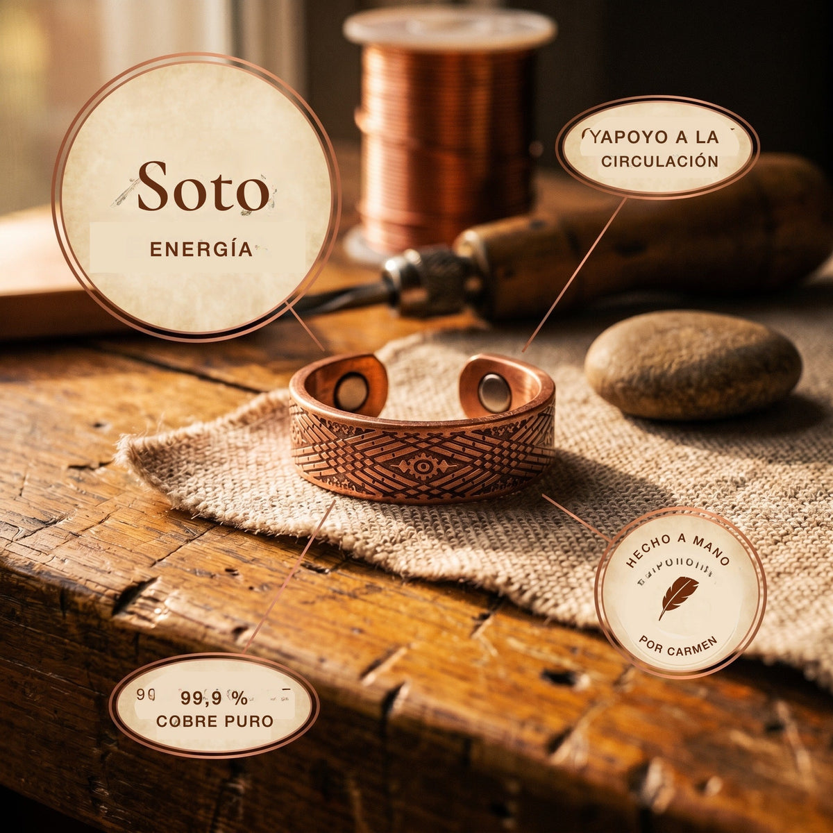 Anillo de cobre Soto – vista 5