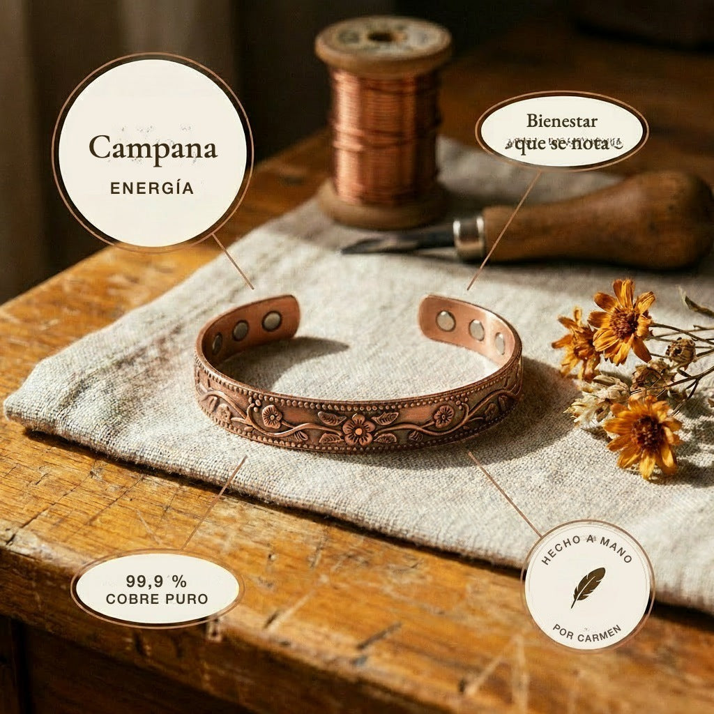 Pulsera de cobre Campana – vista 5