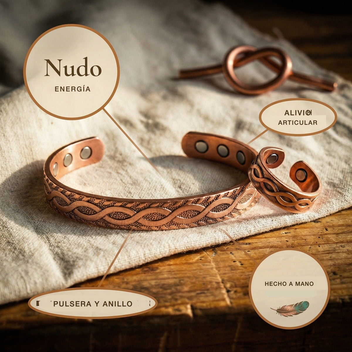Conjunto de cobre Nudo – vista 5