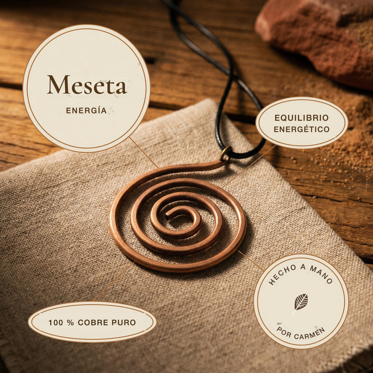 Collar de cobre Meseta – vista 5