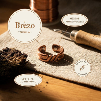 Anillo de cobre Brezo – vista 5