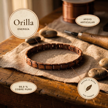 Tobillera de cobre Orilla – vista 5
