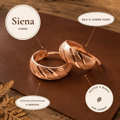 Pendientes de cobre Siena – vista 4
