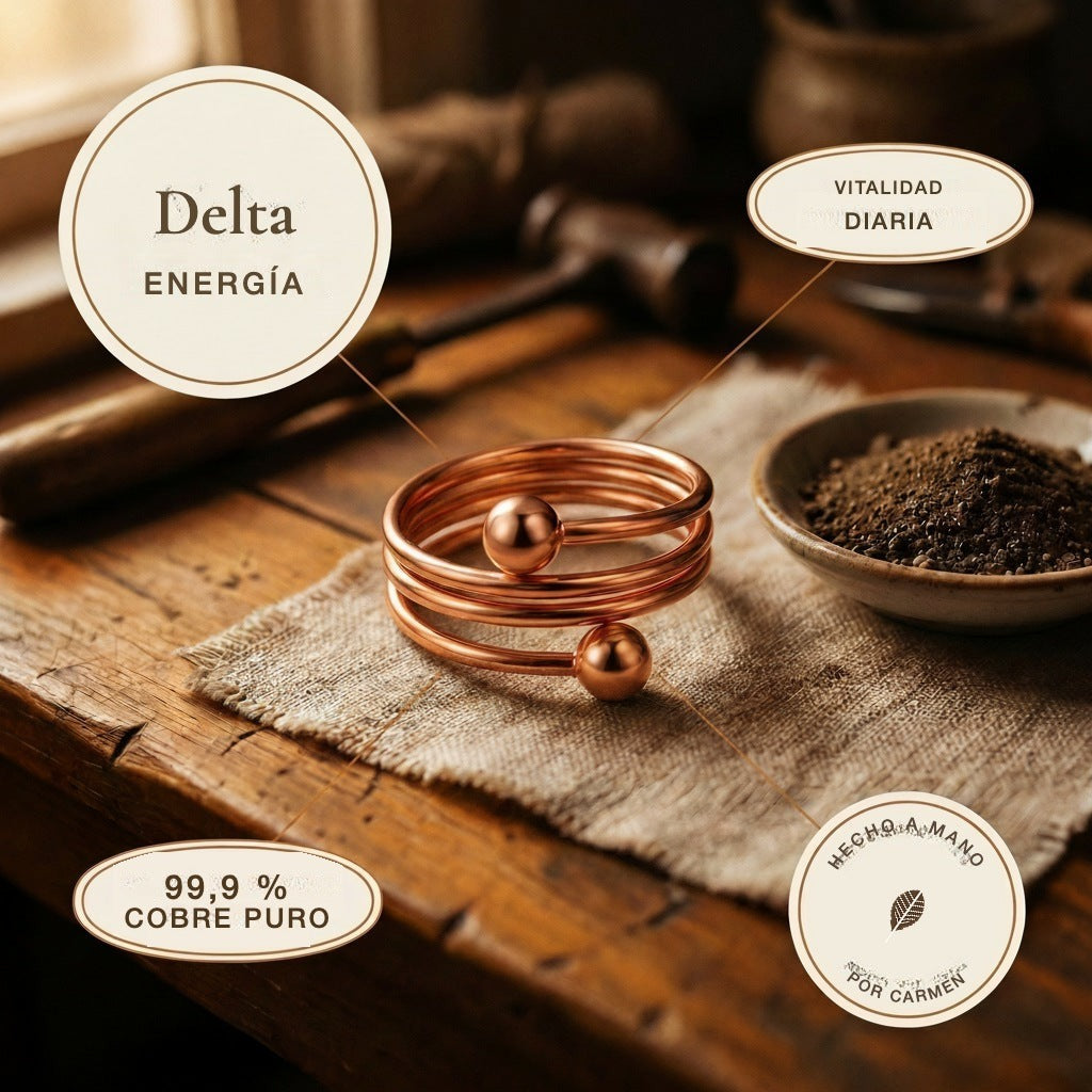 Anillo de cobre Delta – vista 5