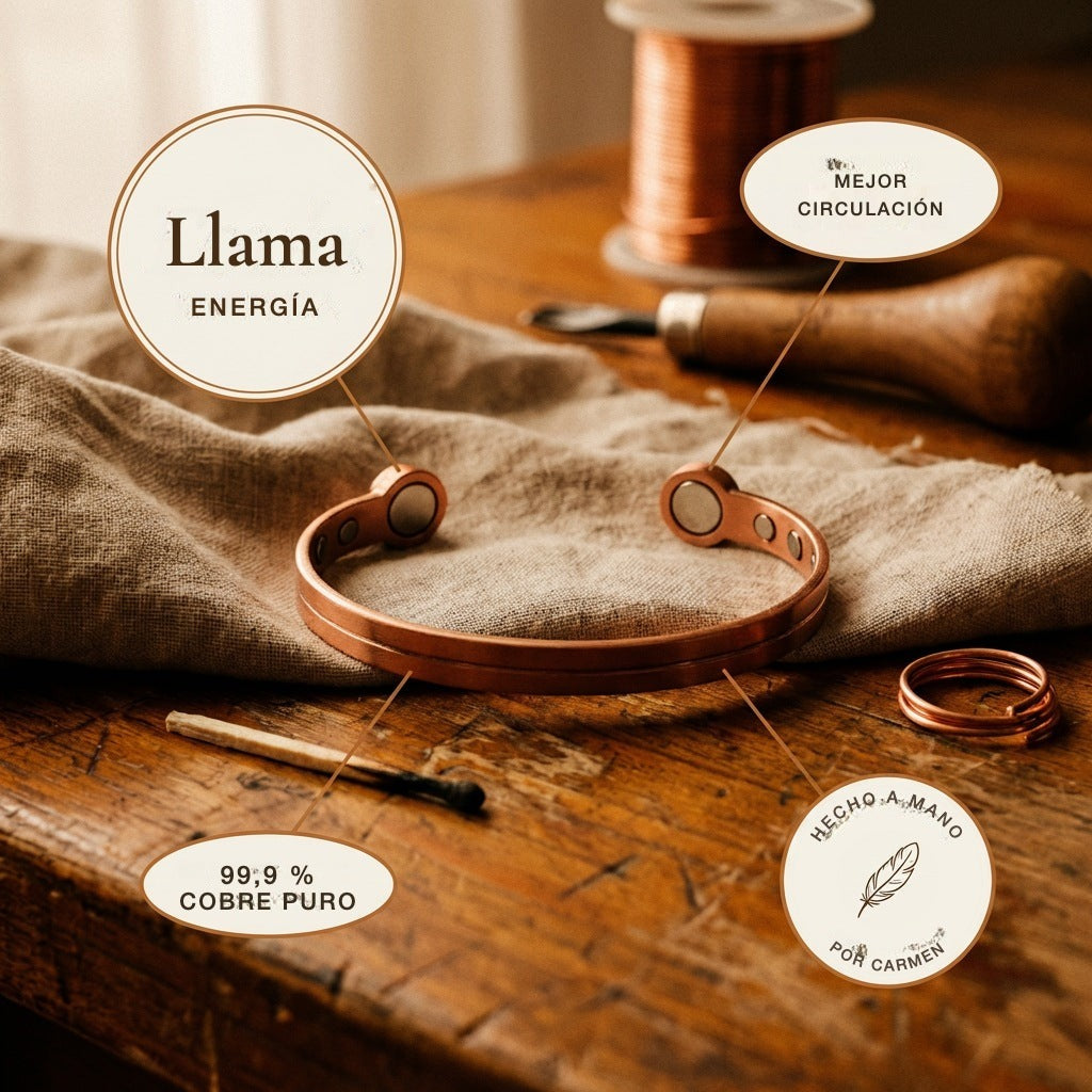 Pulsera de cobre Llama – vista 5