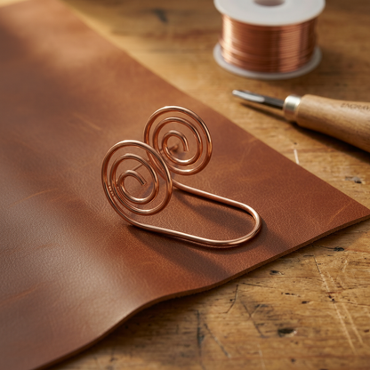 Espiral de mano de cobre Río