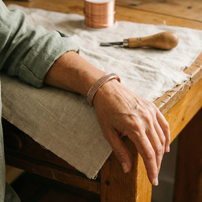 Pulsera de cobre Ola – vista 2