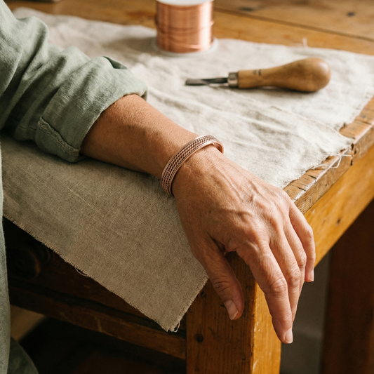 Pulsera de cobre Ola – vista 2