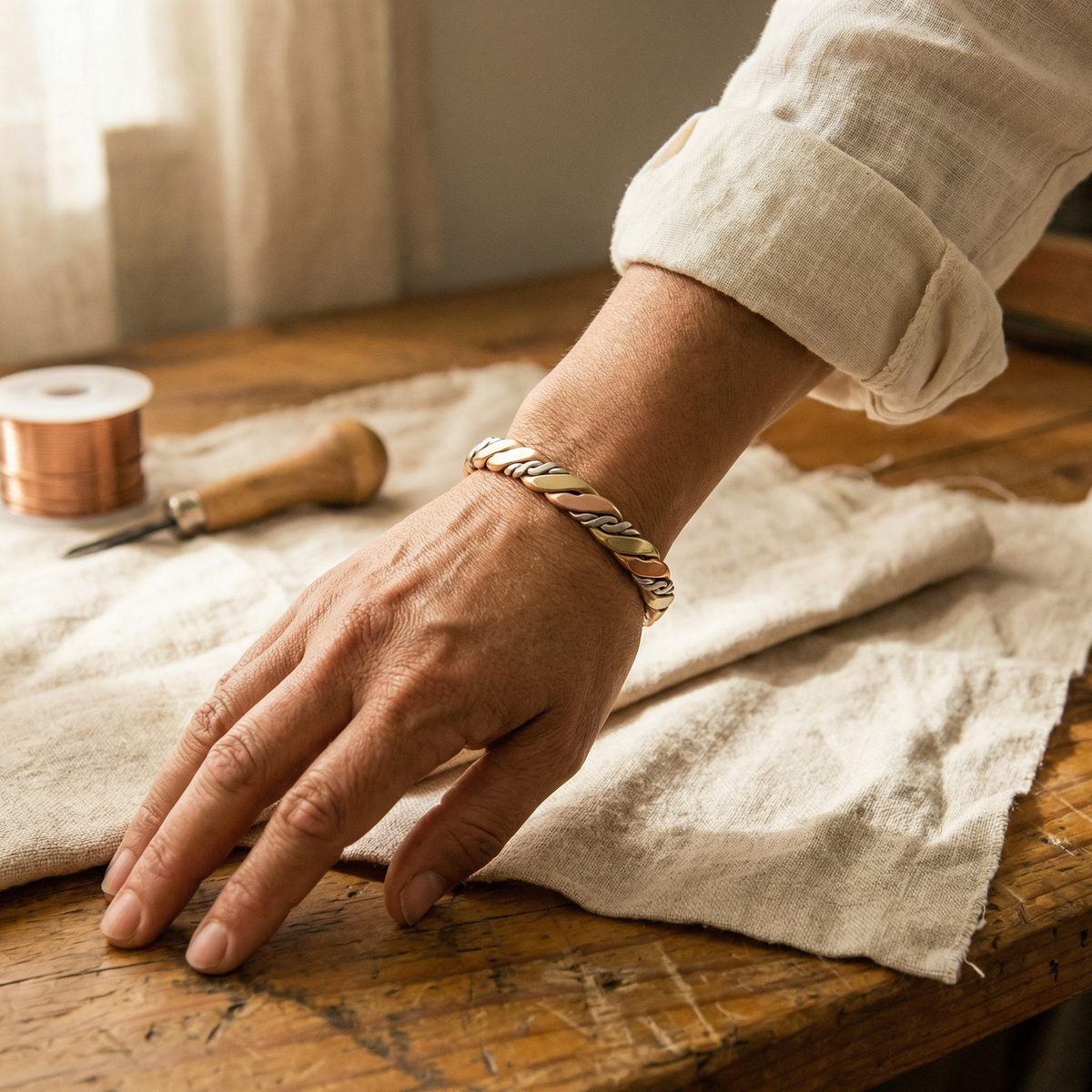 Pulsera de cobre Roca – vista 2