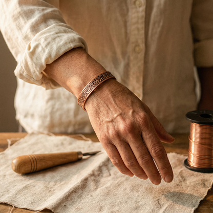 Pulsera de cobre Musgo – vista 2