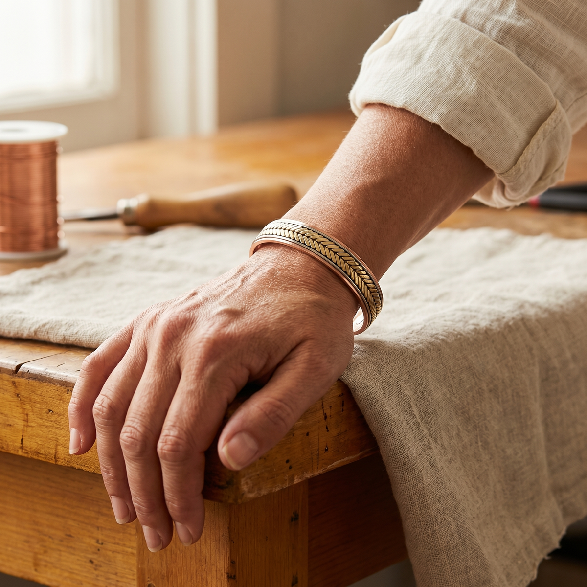 Pulsera de cobre Cosecha – vista 2
