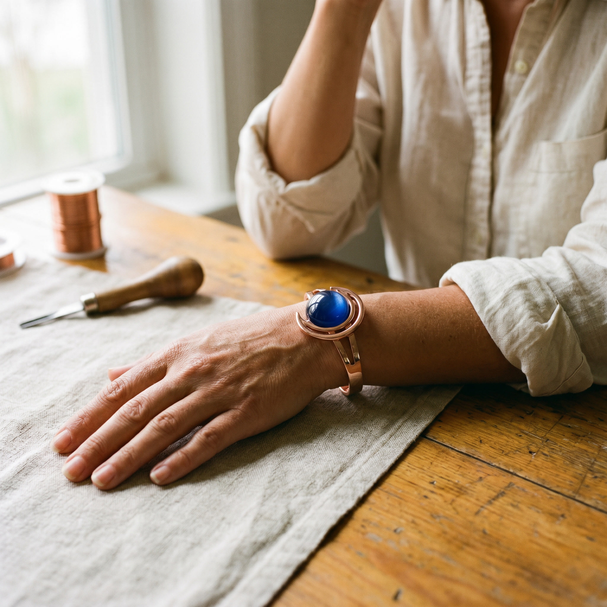 Pulsera de cobre Esfera – vista 2