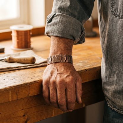 Pulsera de cobre de hombre Coraje – vista 2
