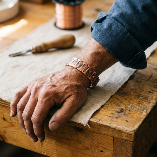 Pulsera de cobre de hombre Vendaval – vista 2