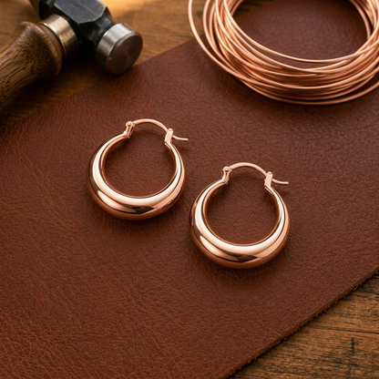 Pendientes de cobre Aro