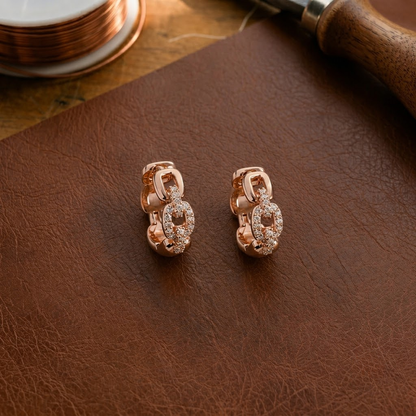 Pendientes de cobre Eslabón