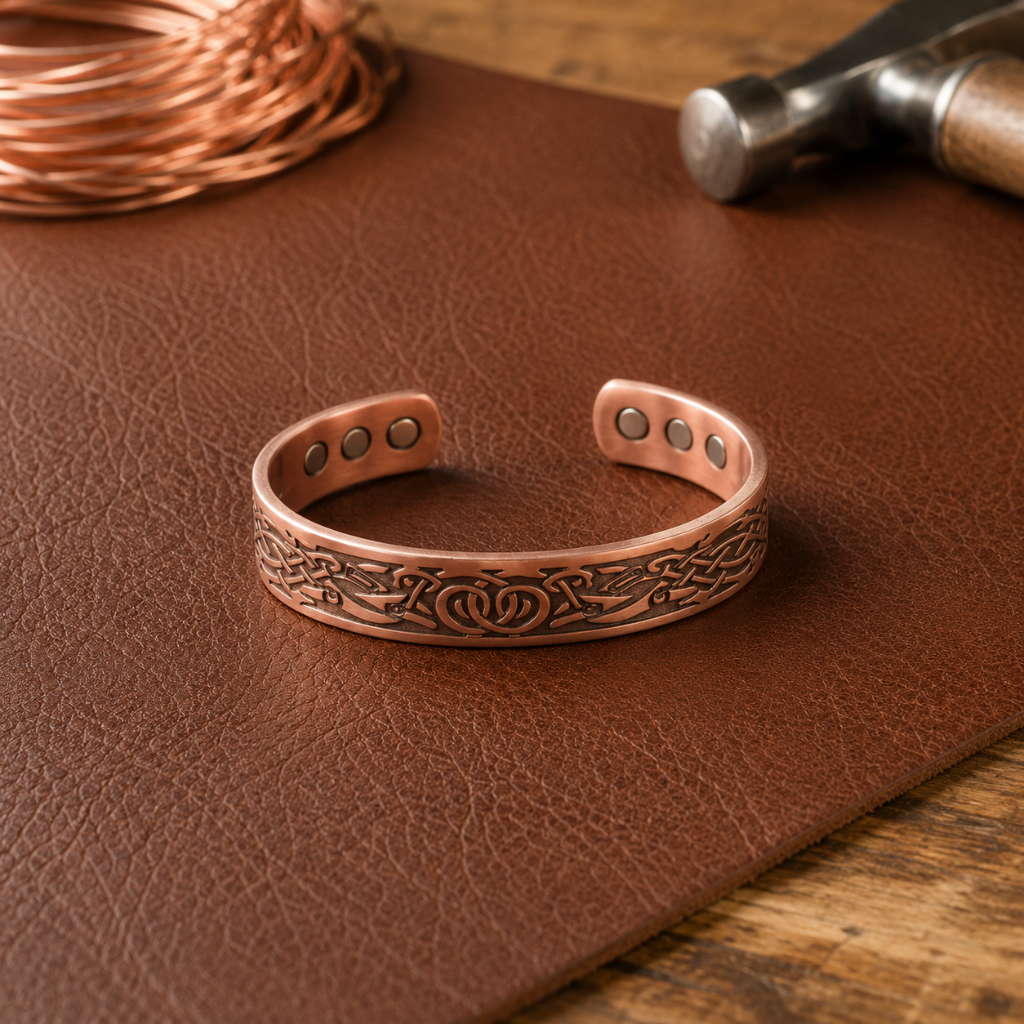 Pulsera de cobre Musgo