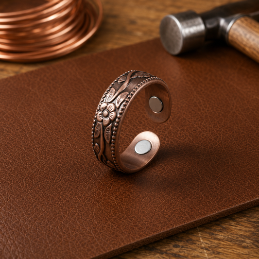 Anillo de cobre Pétalo