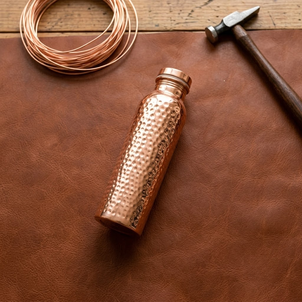 Botella de agua de cobre