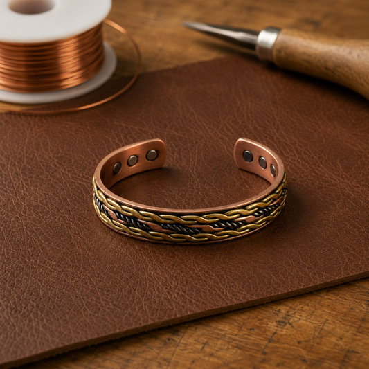 Pulsera de cobre Trenza